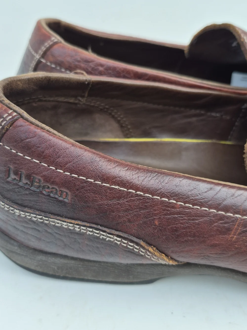 L.L. Bean leather slip